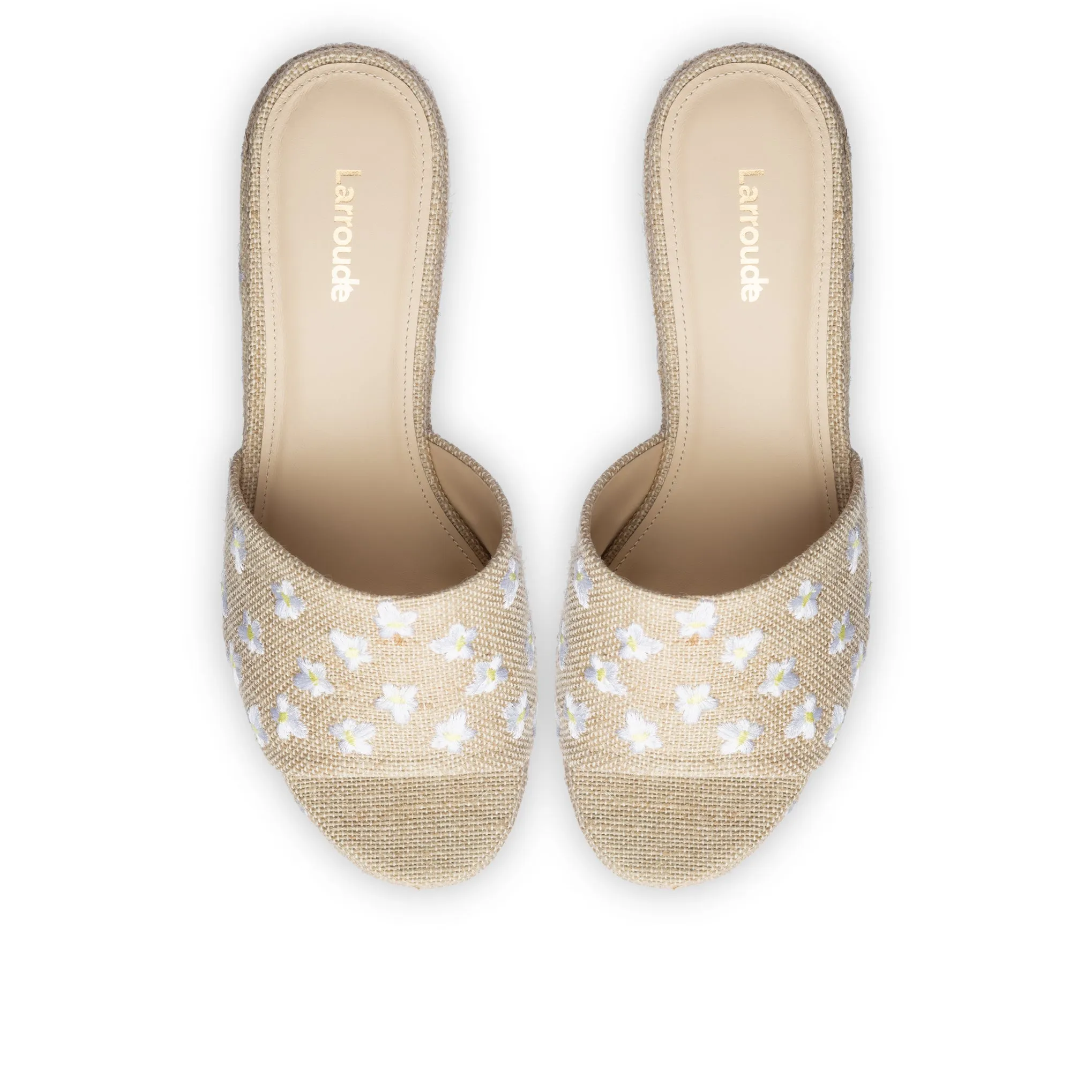 Miso Platform Sandal In Raw Linen