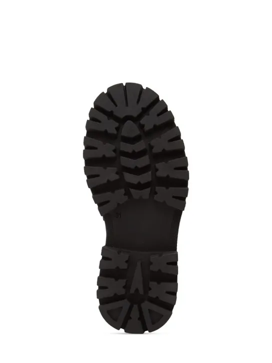 MSGM   Leather loafers w/ logo 