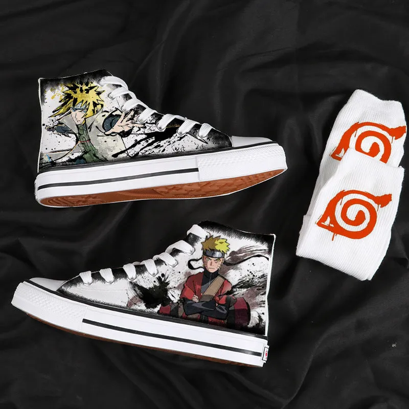Naruto Graffiti High-top Canvas Shoes High-top Sneakers