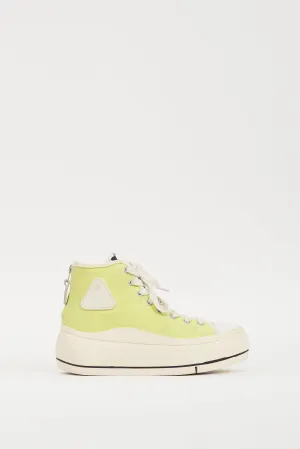 Neon Green & White Kurt Platform Sneaker