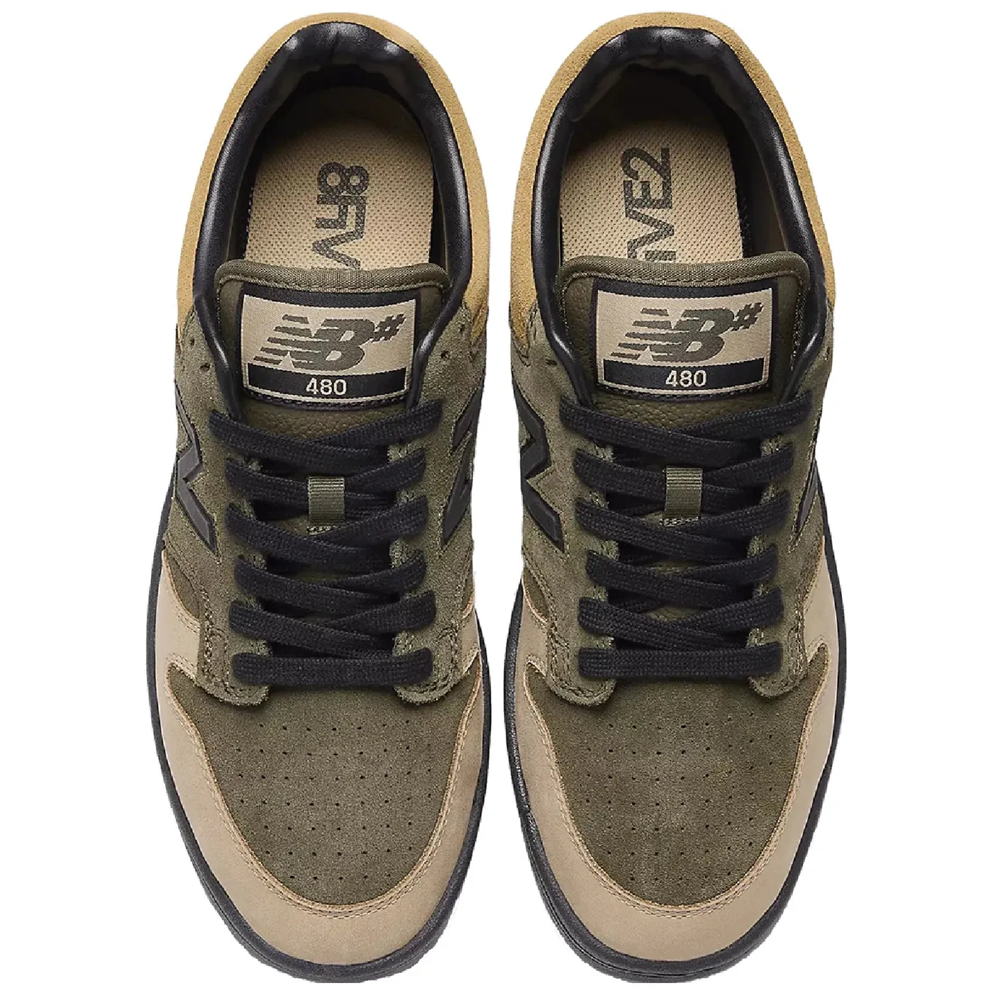 New Balance Numeric NM480 Shoes - Olive / Tan