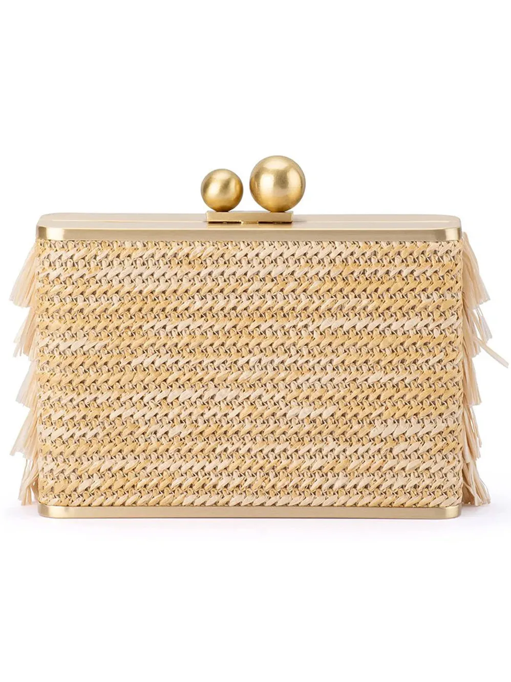 OLGA BERG CARLITA FRINGE CLUTCH
