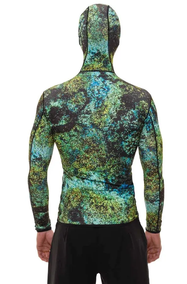 Riffe Eco Hooded Long Sleeve Rash Guard With Loading Pad
