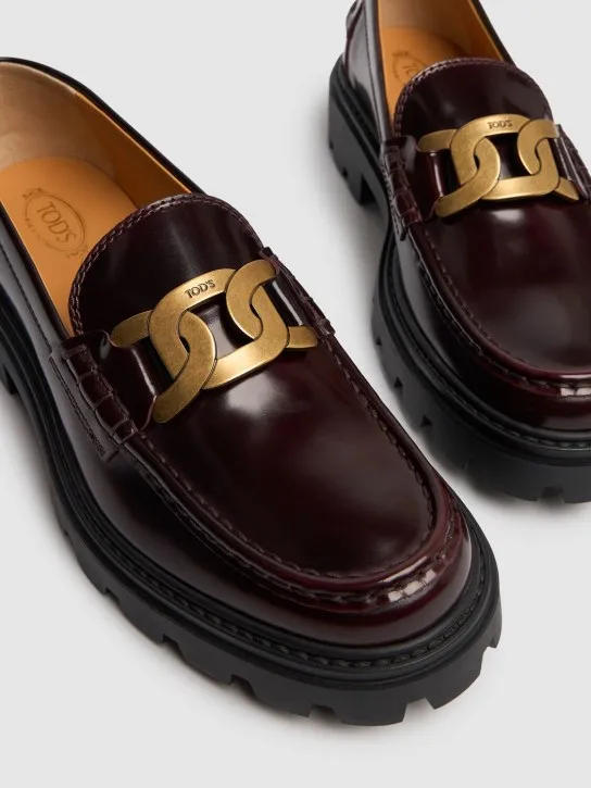 Tod&#x27;s   30mm Leather chain loafers 