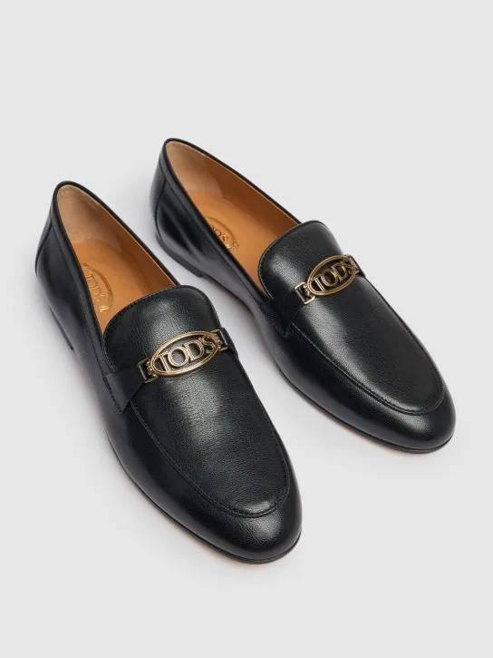 Tod&#x27;s   5mm Logo leather loafers 