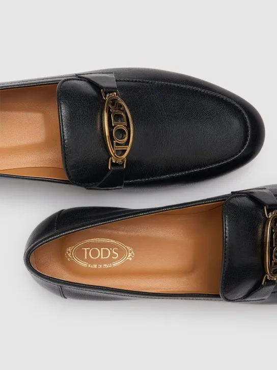 Tod&#x27;s   5mm Logo leather loafers 