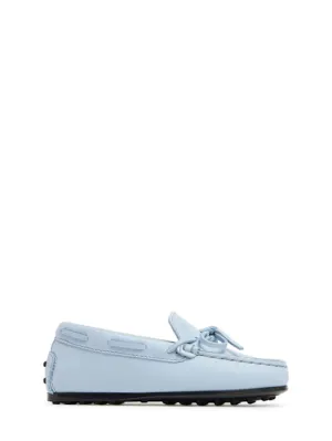 TOD&#x27;S JUNIOR   Gommino leather loafers w/laces 