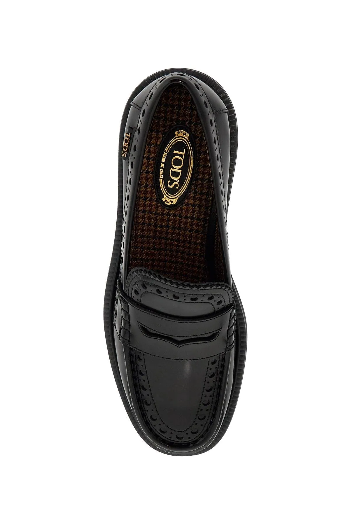 TOD'S leather brogue loafers
