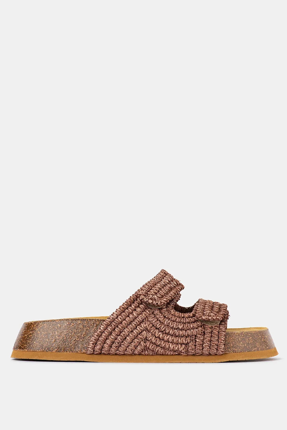 Tropea Slide | Mocha Raffia