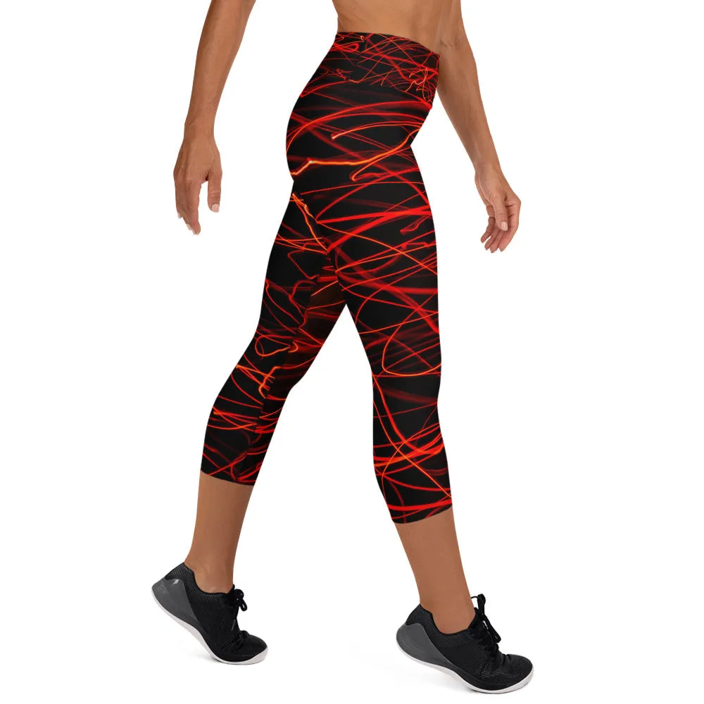 Velvet High Waist Capri