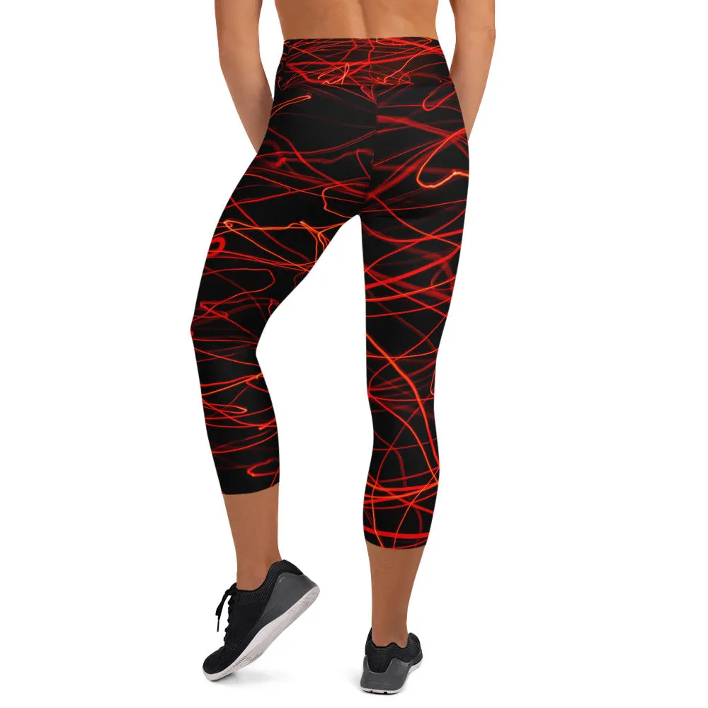 Velvet High Waist Capri