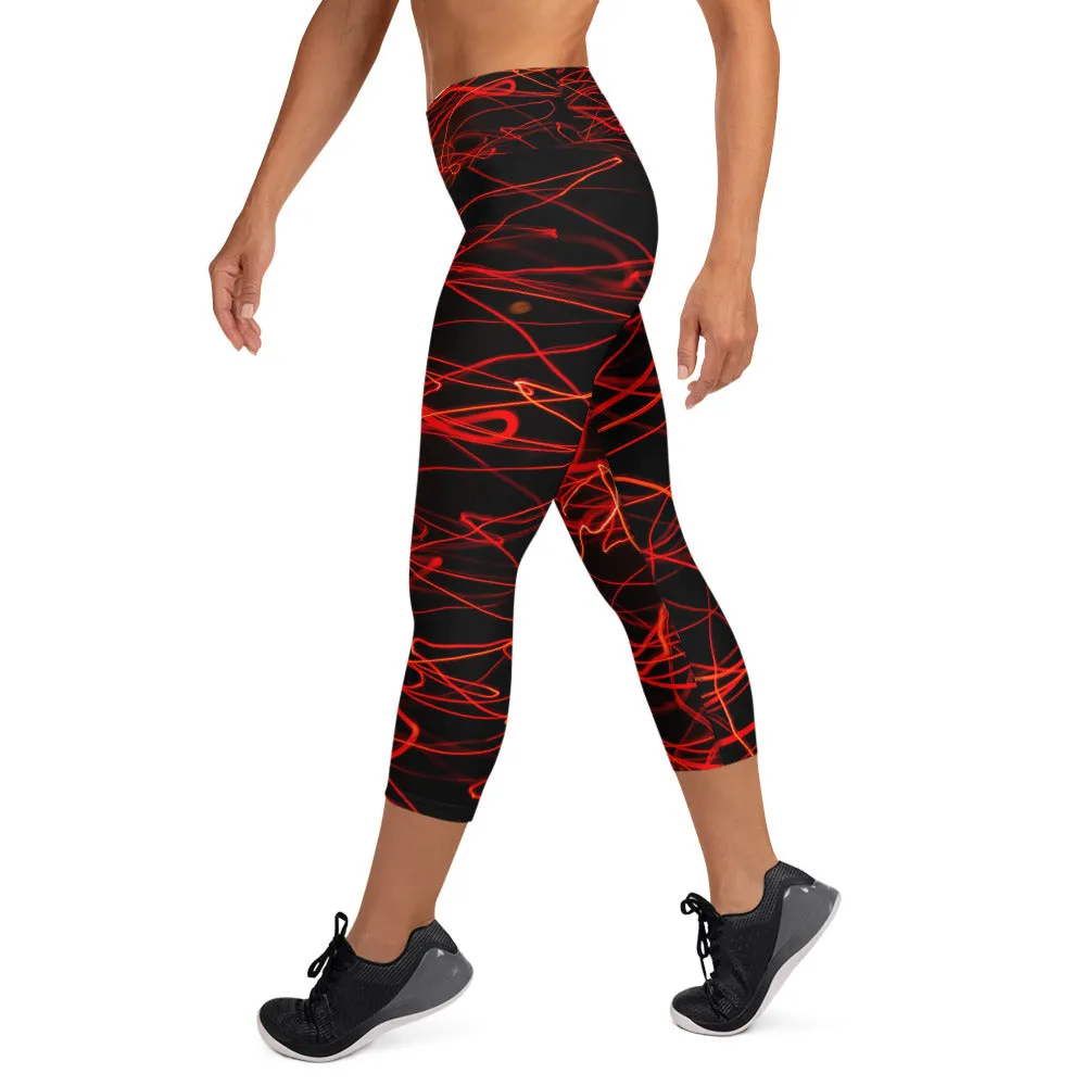 Velvet High Waist Capri