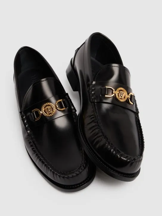Versace   Medusa leather loafers 