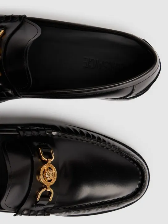 Versace   Medusa leather loafers 