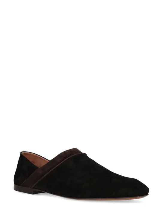 Wales Bonner   Babouche suede loafers 