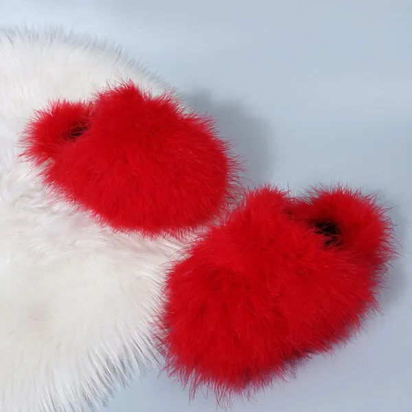 Wenkouban - Red Casual Living Patchwork Solid Color Round Keep Warm Comfortable Shoes