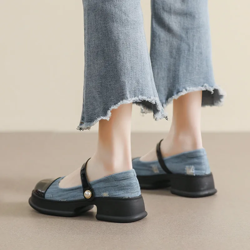 Women Fashion Casual Thick Soled Mary Jane Shoes