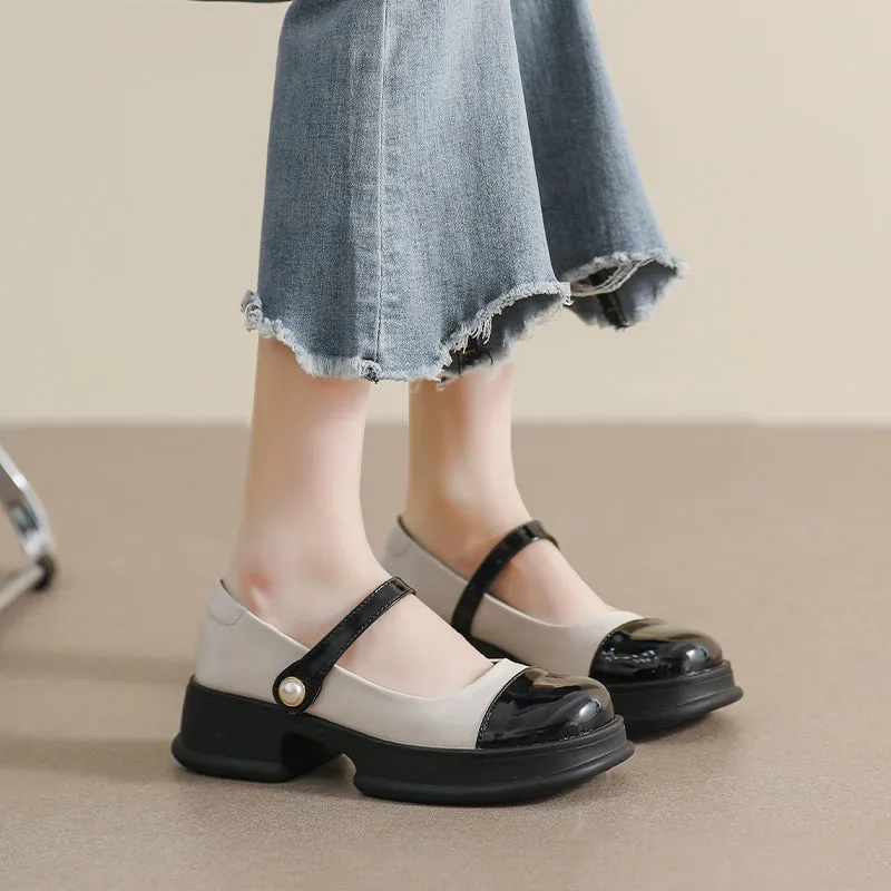 Women Fashion Casual Thick Soled Mary Jane Shoes