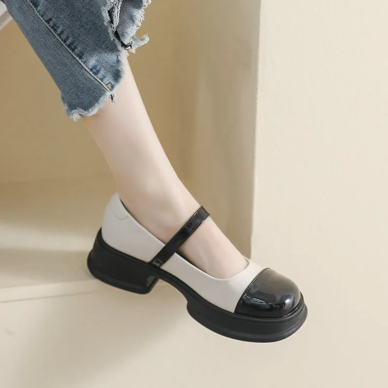 Women Fashion Casual Thick Soled Mary Jane Shoes