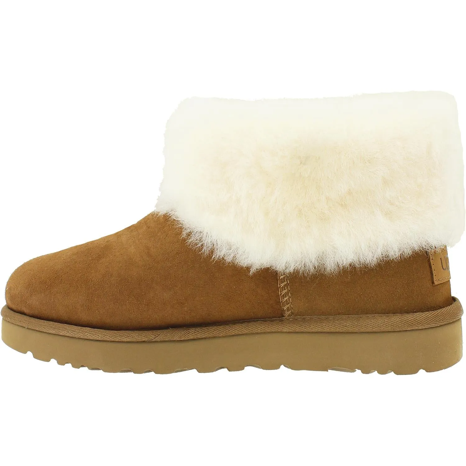 Women's UGG Classic Mini Fluff Chestnut Sheepskin
